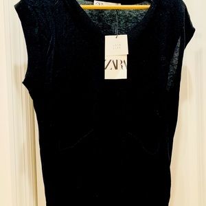 V neck knit vest
